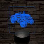 Kerti traktor 7 színű valósághű 3D led lámpa