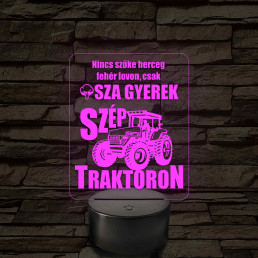 Nincs szőke herceg fehér lovon - 7 színű 3D led lámpa