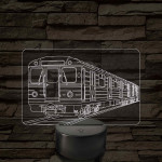 Metrókocsi – 7 színű, színváltós LED lámpa
