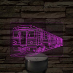 Metrókocsi – 7 színű, színváltós LED lámpa