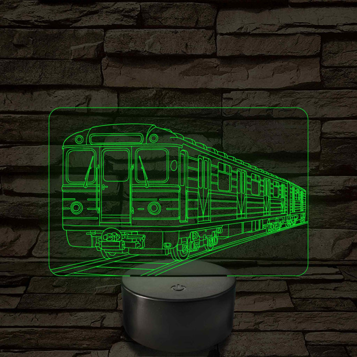 Metrókocsi – 7 színű, színváltós LED lámpa
