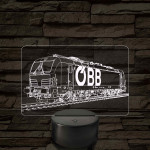 OBB Vectron mozdony – 7 színű, színváltós LED lámpa