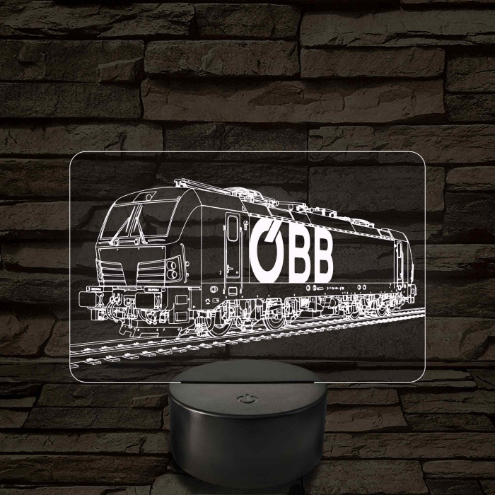OBB Vectron mozdony – 7 színű, színváltós LED lámpa