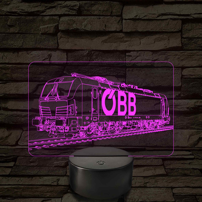 OBB Vectron mozdony – 7 színű, színváltós LED lámpa