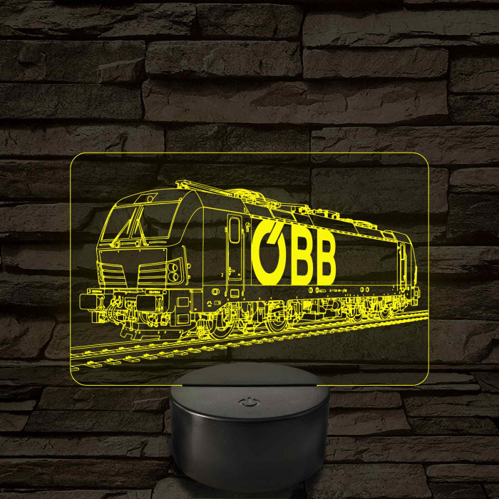 OBB Vectron mozdony – 7 színű, színváltós LED lámpa
