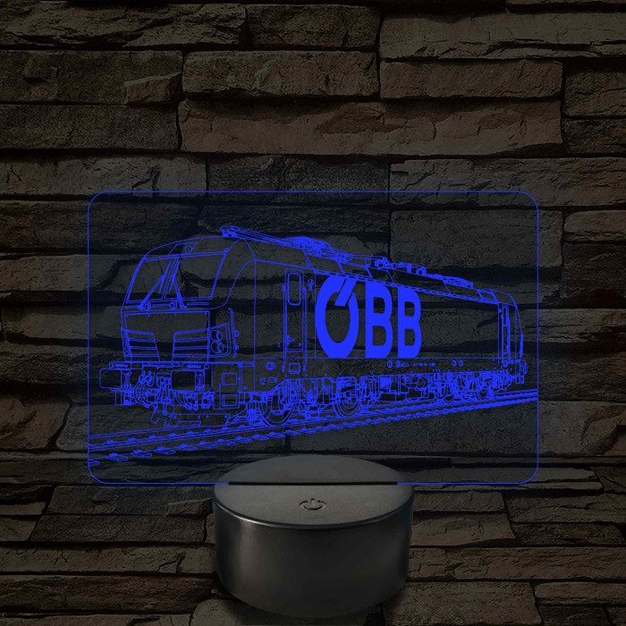 OBB Vectron mozdony – 7 színű, színváltós LED lámpa