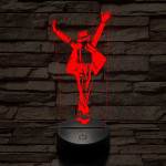 Michael Jackson Smooth Criminal 7 színű 3D led lámpa