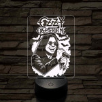 Ozzy emléklámpa 3D led 7 színben világító