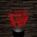 Harmonika 7 színű, színváltós 3D led lámpa