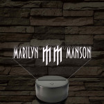 Manson logós hangulatlámpa – 7 színű, színváltós LED lámpa