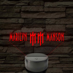 Manson logós hangulatlámpa – 7 színű, színváltós LED lámpa