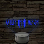Manson logós hangulatlámpa – 7 színű, színváltós LED lámpa