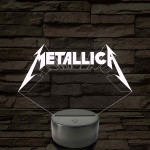 Metallica logó – 7 színű, színváltós LED lámpa