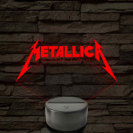 Metallica logó – 7 színű, színváltós LED lámpa