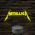 Metallica logó – 7 színű, színváltós LED lámpa
