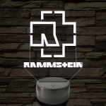Rammstein logó – 7 színű, színváltós LED lámpa