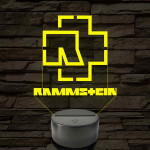 Rammstein logó – 7 színű, színváltós LED lámpa