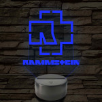 Rammstein logó – 7 színű, színváltós LED lámpa