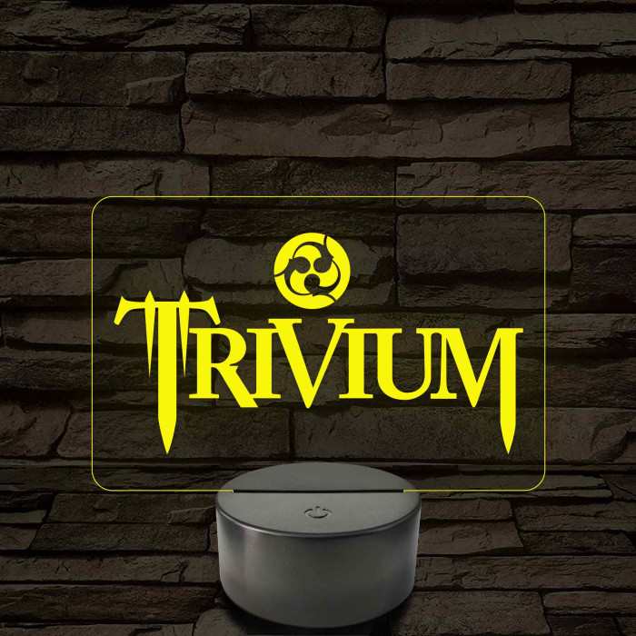 Trivium rajongói lámpa – 7 színű, színváltós LED lámpa