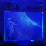 Asztronauta 7 színű valósághű 3D led lámpa