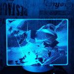Vadászrepülőgép 7 színű valósághű 3D led lámpa