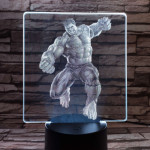 Zöld mutáns 7 színű valósághű 3D led lámpa