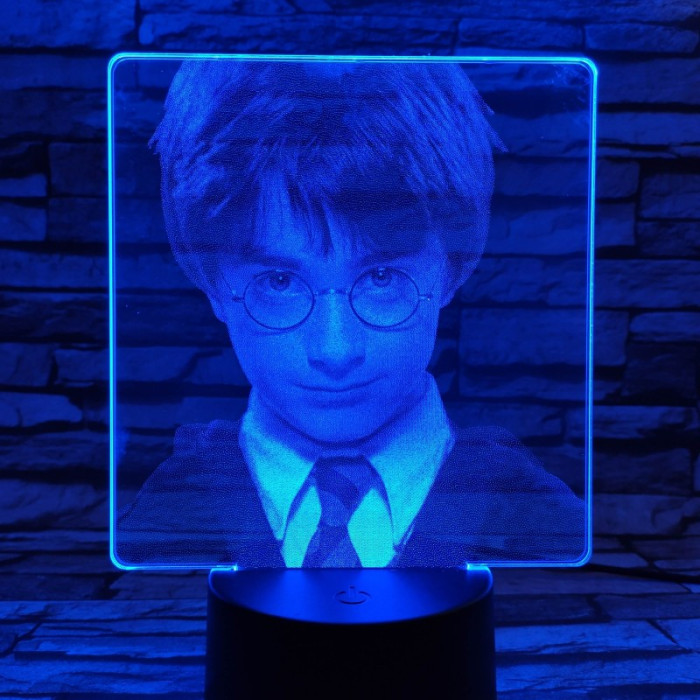 Harry Potter 7 színű valósághű 3D led lámpa