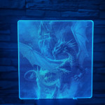 Repülő Sárkány 7 színű valósághű 3D led lámpa