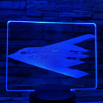 Lopakodó vadászgép 7 színű valósághű 3D led lámpa