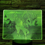 Pegazus 7 színű valósághű 3D led lámpa