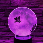 Hold biciklis 7 színű valósághű 3D led lámpa