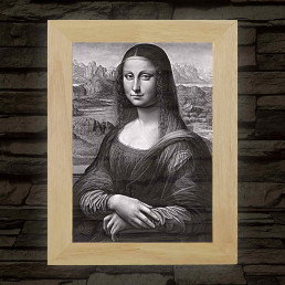 Mona Lisa – fakeretes, színváltós LED világítókép