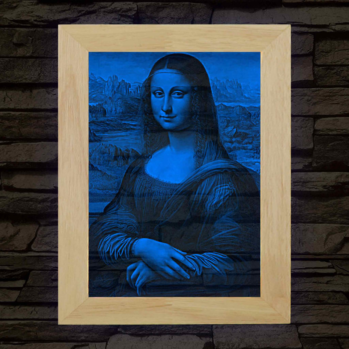 Mona Lisa – fakeretes, színváltós LED világítókép