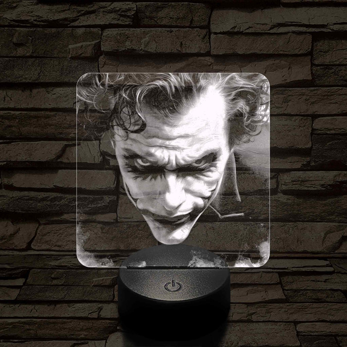 Joker 7 színű valósághű 3D led lámpa