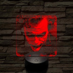Joker 7 színű valósághű 3D led lámpa