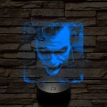 Joker 7 színű valósághű 3D led lámpa