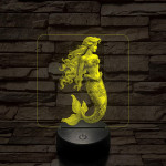 Hableány  7 színű valósághű 3D led lámpa