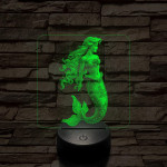 Hableány  7 színű valósághű 3D led lámpa