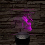 Öreg 7 színű valósághű 3D led lámpa