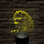 Virágzó mosómedve 7 színű valósághű 3D led lámpa