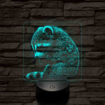 Virágzó mosómedve 7 színű valósághű 3D led lámpa