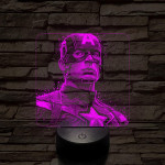 Hős Kapitány 7 színű valósághű 3D led lámpa