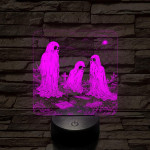 Szellemek Tanyája 7 színű valósághű 3D led lámpa