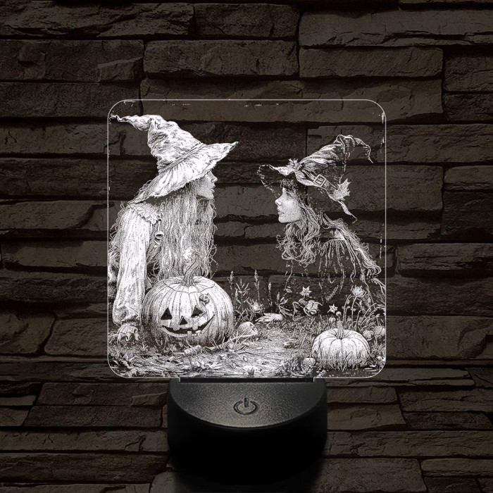 Kis boszik találkozója 7 színű valósághű 3D led lámpa