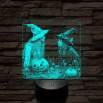 Kis boszik találkozója 7 színű valósághű 3D led lámpa