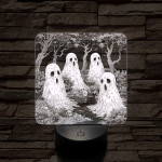 Az erdő szellemei 7 színű valósághű 3D led lámpa