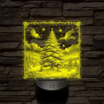 Az erdő karácsonyfája 7 színű valósághű 3D led lámpa