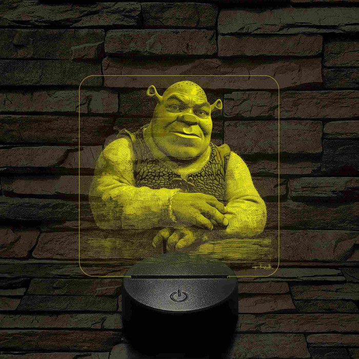 Az ogre 7 színű részletgazdag 3D led lámpa