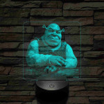 Az ogre 7 színű részletgazdag 3D led lámpa