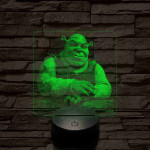 Az ogre 7 színű részletgazdag 3D led lámpa